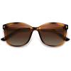 imageSOJOS Classic Square Polarized Sunglasses for Women Oversized Trendy Retro UV Protection Shade SJ2640Brown Tortoise Frame Brown Grading Lens