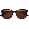 imageSOJOS Classic Square Polarized Sunglasses for Women Oversized Trendy Retro UV Protection Shade SJ2640Tortoise Frame Brown Lens