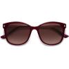 imageSOJOS Classic Square Polarized Sunglasses for Women Oversized Trendy Retro UV Protection Shade SJ2640Wine Frame Wine Grading Lens