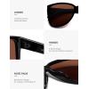 imageSOJOS Trendy Big Oversized Polarized Sunglasses Womens Mens 70s 80s Large Retro Vintage Pilot Shades SJ2643BlackBlush Tint