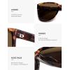 imageSOJOS Trendy Big Oversized Polarized Sunglasses Womens Mens 70s 80s Large Retro Vintage Pilot Shades SJ2643Brown TortoiseCold Brown