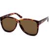 imageSOJOS Trendy Big Oversized Polarized Sunglasses Womens Mens 70s 80s Large Retro Vintage Pilot Shades SJ2643Brown TortoiseCold Brown