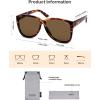 imageSOJOS Trendy Big Oversized Polarized Sunglasses Womens Mens 70s 80s Large Retro Vintage Pilot Shades SJ2643Brown TortoiseCold Brown