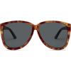 imageSOJOS Trendy Big Oversized Polarized Sunglasses Womens Mens 70s 80s Large Retro Vintage Pilot Shades SJ2643Caramel TortoiseGrey