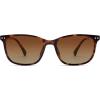 imageSOJOS Classic Square Polarized Sunglasses for Women Men Vintage Style UV400 Lens SJ2636Brown TortoiseGradient Brown