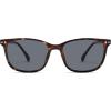 imageSOJOS Classic Square Polarized Sunglasses for Women Men Vintage Style UV400 Lens SJ2636Brown TortoiseGrey