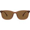 imageSOJOS Classic Square Polarized Sunglasses for Women Men Vintage Style UV400 Lens SJ2636BrownBrown
