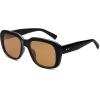 imageSOJOS Classic Thick Rectangle Polarized Sunglasses for Women Men Trendy 90s Square Frame Shades SJ2635BlackBrown