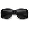imageSOJOS Classic Thick Rectangle Polarized Sunglasses for Women Men Trendy 90s Square Frame Shades SJ2635BlackGrey