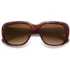 imageSOJOS Classic Thick Rectangle Polarized Sunglasses for Women Men Trendy 90s Square Frame Shades SJ2635Brown Tortoise FrameBrown Lens