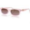imageSOJOS Narrow Rectangle Sunglasses for Women Polarized UV400 Acetate Frame Retro Classic with Coral Accent Lace CoralPinkPink