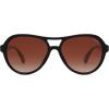 imageSOJOS Retro Aviator Polarized Sunglasses for Women Men Vintage 70s Style UV Protection Womens Mens Sun Glasses SJ2646BlackDark Brown Grading