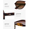 imageSOJOS Retro Aviator Polarized Sunglasses for Women Men Vintage 70s Style UV Protection Womens Mens Sun Glasses SJ2646Brown TortoiseBrown Grading