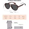 imageSOJOS Retro Aviator Polarized Sunglasses for Women Men Vintage 70s Style UV Protection Womens Mens Sun Glasses SJ2646TortoiseGrey