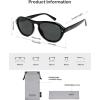 imageSOJOS Retro Polarized Aviator Sunglasses for Women Men 80s 90s Trendy UV400 Shades SJ2648BlackGrey