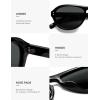 imageSOJOS Retro Polarized Aviator Sunglasses for Women Men 80s 90s Trendy UV400 Shades SJ2648BlackGrey