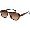 imageSOJOS Retro Polarized Aviator Sunglasses for Women Men 80s 90s Trendy UV400 Shades SJ2648Brown TortoiseBrown