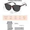 imageSOJOS Square Polarized Sunglasses for Women Men Vintage Style Larger Fit Shades SJ2642BlackGradient Grey