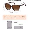 imageSOJOS Square Polarized Sunglasses for Women Men Vintage Style Larger Fit Shades SJ2642Brown TortoiseGradient Brown