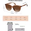 imageSOJOS Square Polarized Sunglasses for Women Men Vintage Style Larger Fit Shades SJ2642BrownGradient Brown