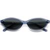 imageSOJOS TR90 Ultra Light Flexible Sunglasses for Women Retro Oval Polarized Cat Eye Vintage Shades UV400 Protection Comfort FitBlueGrey