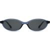 imageSOJOS TR90 Ultra Light Flexible Sunglasses for Women Retro Oval Polarized Cat Eye Vintage Shades UV400 Protection Comfort FitBlueGrey