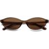imageSOJOS TR90 Ultra Light Flexible Sunglasses for Women Retro Oval Polarized Cat Eye Vintage Shades UV400 Protection Comfort FitBrownBrown
