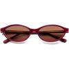 imageSOJOS TR90 Ultra Light Flexible Sunglasses for Women Retro Oval Polarized Cat Eye Vintage Shades UV400 Protection Comfort FitRedOrange Brown