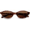 imageSOJOS TR90 Ultra Light Flexible Sunglasses for Women Retro Oval Polarized Cat Eye Vintage Shades UV400 Protection Comfort FitTortoise BrownBrown