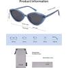 imageSOJOS Womens Retro Cat Eye Sunglasses Polarized TR90 UltraLightweight Oval Vintage Shades UV400 ProtectionBlueGrey