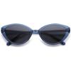 imageSOJOS Womens Retro Cat Eye Sunglasses Polarized TR90 UltraLightweight Oval Vintage Shades UV400 ProtectionBlueGrey