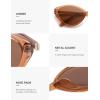 imageSOJOS Womens Retro Cat Eye Sunglasses Polarized TR90 UltraLightweight Oval Vintage Shades UV400 ProtectionBrownBrown