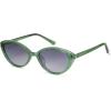 imageSOJOS Womens Retro Cat Eye Sunglasses Polarized TR90 UltraLightweight Oval Vintage Shades UV400 ProtectionGreenGrey