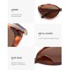 imageSOJOS Womens Retro Cat Eye Sunglasses Polarized TR90 UltraLightweight Oval Vintage Shades UV400 ProtectionTortoise BrownBrown