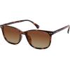 imageSOJOS Classic Square Polarized Sunglasses for Women Men Vintage Style UV400 Lens SJ2636Brown TortoiseGradient Brown