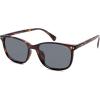 imageSOJOS Classic Square Polarized Sunglasses for Women Men Vintage Style UV400 Lens SJ2636Brown TortoiseGrey