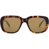 imageSOJOS Classic Thick Rectangle Polarized Sunglasses for Women Men Trendy 90s Square Frame Shades SJ2635Amber TortoiseBrown Grading Lens