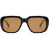 imageSOJOS Classic Thick Rectangle Polarized Sunglasses for Women Men Trendy 90s Square Frame Shades SJ2635BlackBrown