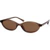 imageSOJOS TR90 Ultra Light Flexible Sunglasses for Women Retro Oval Polarized Cat Eye Vintage Shades UV400 Protection Comfort FitBrownBrown