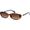 imageSOJOS Trendy Polarized Retro Oval Sunglasses for Women Chic 90s Sunnies Lightweight Narrow Shades SJ2641Brown Tortoise Frame Brown Grading Lens