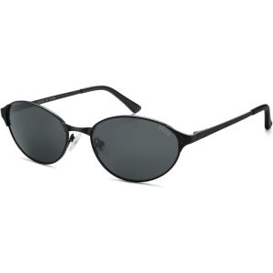 imageSOJOS Retro Oval Polarized Sunglasses for Women Men Trendy Chic Cat Eye 90s Y2K Sunnies SJ1266BlackGrey