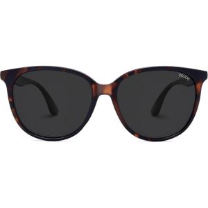 imageSOJOS Square Polarized Sunglasses for Women Men Vintage Style Larger Fit Shades SJ2642Brown TortoiseGrey