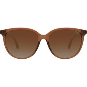 imageSOJOS Square Polarized Sunglasses for Women Men Vintage Style Larger Fit Shades SJ2642BrownGradient Brown