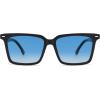 imageSOJOS Trendy Polarized Square Sunglasses Womens Men Retro Vintage 90s Sun Glasses SJ2387Black Frame Blue Grading Lens