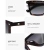 imageSOJOS Trendy Polarized Square Sunglasses Womens Men Retro Vintage 90s Sun Glasses SJ2387Tortoise Frame Grey Grading Lens