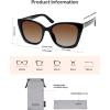 imageSOJOS Vintage Oversized Cateye Sunglasses Womens UV400 Large Designer Shades Lentes De Sol Para Mujer SJ2634BlackBrown