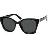 imageSOJOS Vintage Oversized Cateye Sunglasses Womens UV400 Large Designer Shades Lentes De Sol Para Mujer SJ2634BlackGrey
