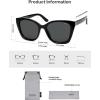 imageSOJOS Vintage Oversized Cateye Sunglasses Womens UV400 Large Designer Shades Lentes De Sol Para Mujer SJ2634BlackGrey