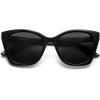 imageSOJOS Vintage Oversized Cateye Sunglasses Womens UV400 Large Designer Shades Lentes De Sol Para Mujer SJ2634BlackGrey