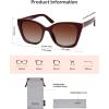 imageSOJOS Vintage Oversized Cateye Sunglasses Womens UV400 Large Designer Shades Lentes De Sol Para Mujer SJ2634RedRed Grading Lens